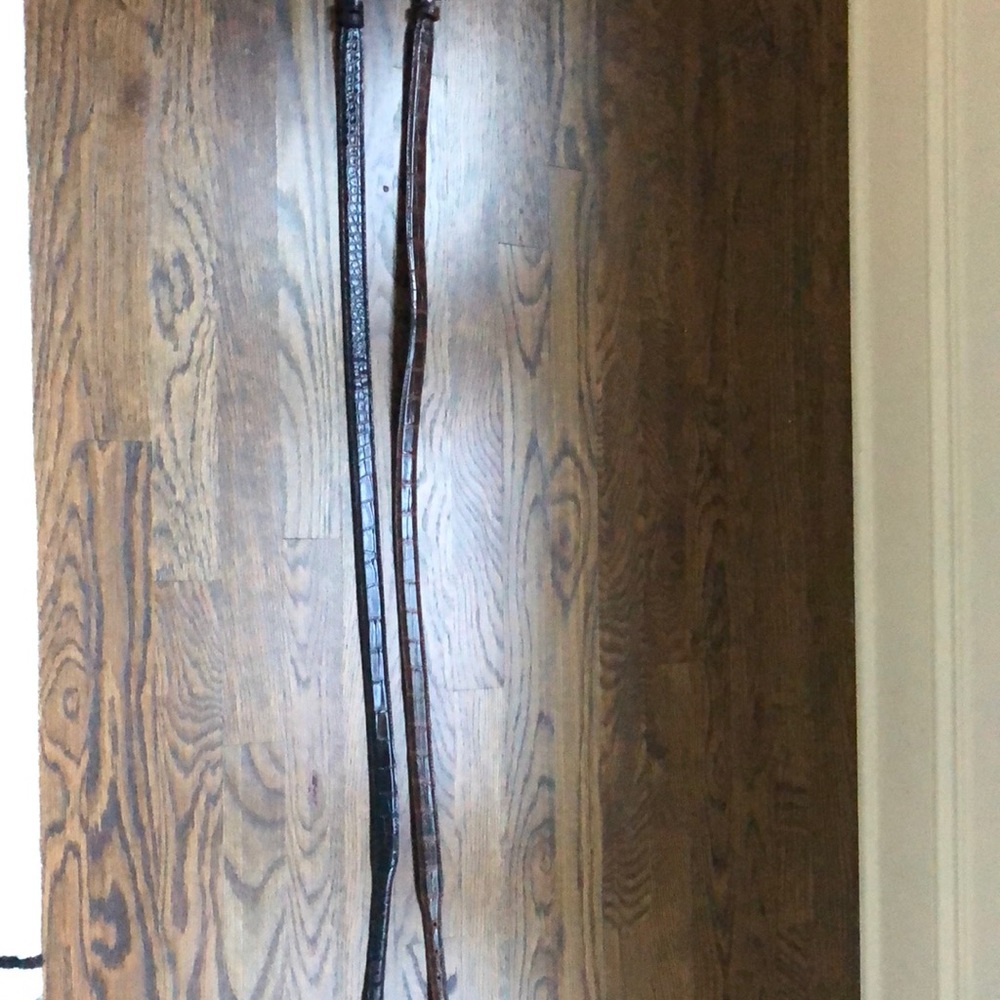 Barry Kieselstein-Cord 2 alligator belt straps